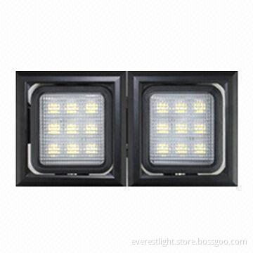 Combined LED Ceiling Light with 11 to 36V DC Voltage and 1,600lm Luminous Flux